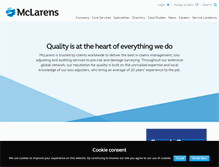 Tablet Screenshot of mclarens.com